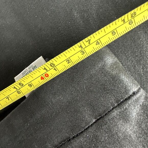 Jen7 7 For All Mankind Black Coated Straight Ankle Jeans Size 16 - Picture 10 of 11